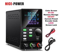 NICE-POWER-fuente de alimentación de CC para laboratorio, regulador de voltaje de 120V, 3a, 300V1A, ajustable, 30V, 10A, 5A, USB, fuente de Banco Digital SPPS3010DBlack