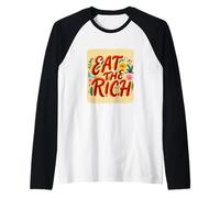 Nice Red Come el Rico Discurso con Flor y Paz Camiseta Manga Raglan