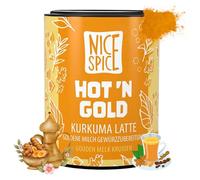 NICE SPICE Cúrcuma Latte Golden Milk 15 x 45g Hot N Gold Indian Spice Mezclas