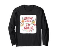 Nice Spring Vibes - Objetivos de siesta para niños y niñas Manga Larga