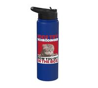 Nice Try Schrödinger I El científico felino de Stainless Steel Insulated Water Bottle