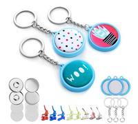 nice2have 25 juegos de piezas de botones de llavero de 25 mm - Suministros para hacer botones para máquina de hacer botones