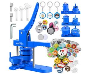 Nice2Have Máquina para Hacer Botones de 1-1.2-2.25 Pulgadas - 500 Botones, Abridores, Imanes, Llaveros, 500+ Diseños Gratis