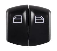 Nicear 2 cubiertas para interruptor de ventana, izquierda y derecha, para botones de elevalunas eléctricos de automóvil Vito Viano W639 Sprinter II 906 2003-2013, reemplazo sin costuras.