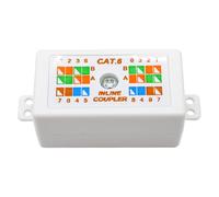Nicear Caja De Conexiones RJ45 Cat6 (2 Unidades), Conector Krone En Línea Para Cables De Red Ethernet Cat6/Cat5E/Cat5