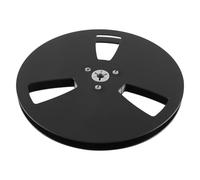 Nicear Carrete de recogida vacío, carrete de cinta de 3 orificios de 1/4 de pulgada y 7 pulgadas repuesto de máquina de carrete universal, placa vacía (negro)