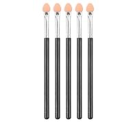 Nicear Kit de 5 Pinceles de Esponja Profesionales para Sombras de Ojos - Aplicador Multifuncional con Punta Suave (Maquillaje Diario/Noche) - Set Portátil en Estuche para Texturas Cremosas/En Polvo