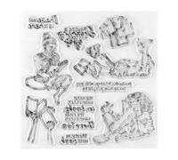 Nicear Kit de moldes para sellos de scrapbooking. Moldes y sellos para scrapbooking. Incluye kit, sellos de silicona y moldes de metal. La manualidad de papel perfecta para hacer tú mismo.