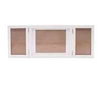 Nicear Marco De Fotos Triple Blanco Efecto Madera Blanca Marco Múltiple Para Escritorio Marco Familiar Cumpleaños Boda Mujeres Abuela Amigos