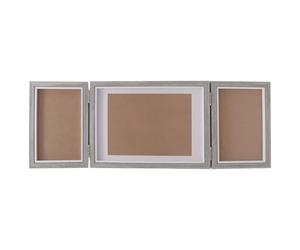 Nicear Marco De Fotos Triple Gris Efecto Madera Marco Múltiple Para Escritorio Marco Familiar Cumpleaños Boda Mujeres Abuela Amigos