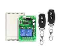 Nicear Módulo controlador RF con 2 controles remotos, interruptor inalámbrico de 433 Mhz, interruptor de control remoto inalámbrico DC12 V 2 canales, distancia de control de 50 m