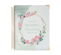 Nicear Organizador de libros para la planificación de bodas, tamaño A4, para novias y carpeta con pegatinas para la planificación de bodas, libro de tapa dura para bodas con esquinas de metal