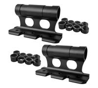 Nicear Paquete De 2 Soportes Para Horquilla De Bicicleta: Adaptador De Eje Pasante De Aluminio De LiberacióN RáPida Para Portaequipajes Camionetas Y VehíCulos Recreativos. 8 Ejes M5/M12/M15 De 110 Mm