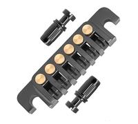 Nicear Puente de guitarra eléctrica estilo TP-6 LP, barra de tope, cordal vintage con afinadores finos/pernos para guitarras eléctricas LP Les Paul/SG/ES, cromado y negro.