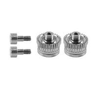 Nicear Set Di Ingranaggi per Estrusore Nichelati per K1/K1C/K1 MAX/Ender 3 V3 E V3 Plus: 2 Ingranaggi Doppi in Acciaio Temprato, Ingranaggi Ad Alta Precisione Da 55 HRC
