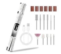 NiceBest Torno para Uñas 18 en 1, 3 Velocidades Lima de Uñas Eléctrica Profesional Portátil Recargable, Torno Portátil Inalambrico Drill para Manicura y Pedicura para Salón DIY