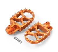 NICECNC Estriberas forjadas Anchas Compatible with 65SX 2009-18 85SX 2003-17 125SX 250-450SX-F 1998-15 250SX 1998-16 125-530 EXC EXC-F 1998-16 1500-300 x C 250XC-F 2006-16, Ver Ajuste, Naranja