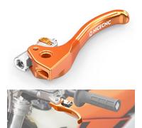 NICECNC Palanca de Embrague Shorty Compatible con TM MX 85 2010-2025, EN/MX 125 2010-2025, EN/MX 144 2014-2025, Compatible con Triumph TF250X/TF450RC 2024-2025, Naranja, Ver ajustes