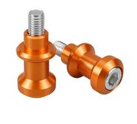 NICECNC Soportes deslizantes para carretes oscilantes M10 XP1.5 de Color Naranja Compatible with KTM 690 Duke/SMC 2008-2018, 790/890 Duke 2018-2021,390 Duke 2018-2021