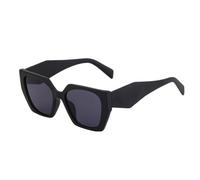 NICECY Gafas de sol de pierna ancha para mujer, gafas de montura oversize, ropa de exterior de moda para adelgazar la cara(negro)