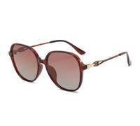 NICECY Gafas de sol para conducción al aire libre para mujeres - favorecedoras para caras más grandes, efecto de cara delgada para mujeres para conducir(marrón)