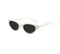 NICECY Gafas de sol plegables para mujeres en verano, gafas de sol a la moda y ligeras que hacen que tu cara parezca más pequeña, gafas plegables(blanco)