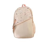 NICECY Girl junior high school student backpack versatile star style large capacity high school student casual lightweight backpack(pink)
