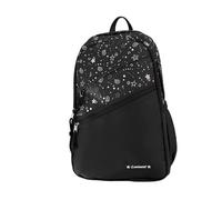 NICECY Girl junior high school student backpack versatile star style large capacity high school student casual lightweight backpack(black)