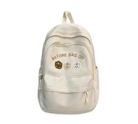 NICECY Mochila para chicas en secundaria y bachillerato, mochila de gran capacidad para niñas de sexto curso(blanco)