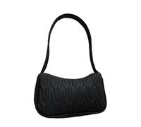 NICECY Mujer Casual Bolsa mensajera de color sólido Bolsa para la axila Bolso de mano Bolsas de hombro(negro)