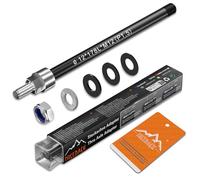 NICEDACK Eje tubular para remolque de bicicleta M12 x 1,5 172-178 mm | Robusto y duradero, agarre estable, longitud de vástago ajustable, eje pasante para enganche de remolque Thule