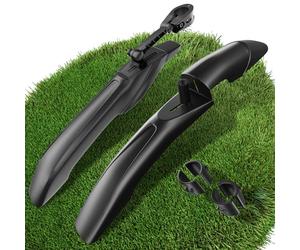 NICEDACK Guardabarros Bicicleta, Universal MTB y Carretera Engrosado Ensanchado, Guardabarros Bicicleta Montaña Delantero y Trasero,Apto para Ruedas 24-29 Pulgadas