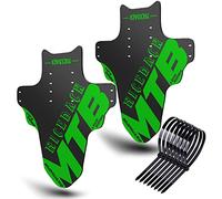 NICEDACK Guardabarros para Bicicleta de montaña, 2 Unidades Mudguard Fit de 20 a 29 Pulgadas, Guardabarros Delantero y Trasero para Bicicleta Compatible, protección contra Salpicaduras, Verde