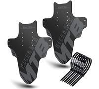 NICEDACK Guardabarros para Bicicleta de montaña, 2 Unidades Mudguard Fit de 20 a 29 Pulgadas, Guardabarros Delantero y Trasero para Bicicleta Compatible, protección contra Salpicaduras, Gris