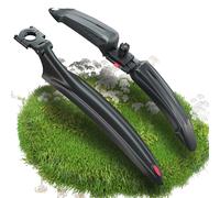 NICEDACK Juego de guardabarros para bicicleta de montaña, guardabarros delantero trasero, ampliar, espesar, bicicleta de montaña, protección contra salpicaduras, guardabarros para bicicleta de 24-29