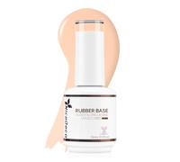 Nicedeco Base Rubber para Uñas Esmaltes Semipermanentes en Gel Base de Caucho UV/LED Soak-Off Colores Vibrantes y Duraderos 15ML 16