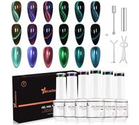 Nicedeco Cat Eye Gel Nail Polish Set con Imán UV/LED Soak-Off Magnetic Gel Polish Nail Art Manicure Pedicura para uso profesional-Larga duración y fácil de aplicar Sin crueldad 6x5ml-Vegano SET55