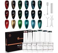 Nicedeco Cat Eye Gel Nail Polish Set con Imán UV/LED Soak-Off Magnetic Gel Polish Nail Art Manicure Pedicura para uso profesional-Larga duración y fácil de aplicar Sin crueldad 6x5ml-Vegano SET54