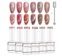 Nicedeco Cat Eye Gel Nail Polish Set,Sin HEMA Sin crueldad UV/LED Soak-Off Magnetic Gel Polish Nail Art Manicure Pedicura para uso profesional- Larga duración y fácil de aplicar 6 x 8 ml-Vegano SET 30