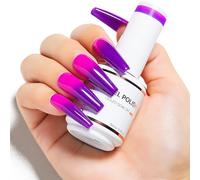 Nicedeco Esmalte de uñas en gel que cambia de color, esmalte en gel con cambio de temperatura UV/LED Pedicura de manicura para Professiona, Larga duración y fácil de aplicar 15ML, Vegano 01