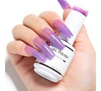 Nicedeco Esmalte de uñas en gel que cambia de color, esmalte en gel con cambio de temperatura UV/LED Pedicura de manicura para Professiona, Larga duración y fácil de aplicar 15ML, Vegano 06