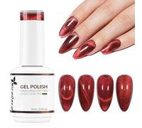 Nicedeco Esmalte Ojo Gato Semipermanente, Gel Ojo de Gato con Cambio de Color Magnético Meta-Cosmico Esmalte de Uñas de Gel Ojo de Gato para UV LED Nail Art Manicure Salon DIY- Vegano N299