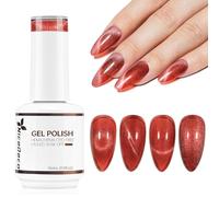 Nicedeco Esmalte Ojo Gato Semipermanente, Gel Ojo de Gato con Cambio de Color Magnético Meta-Cosmico Esmalte de Uñas de Gel Ojo de Gato para UV LED Nail Art Manicure Salon DIY- Vegano N298