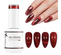 Nicedeco Esmalte Ojo Gato Semipermanente, Gel Ojo de Gato con Cambio de Color Magnético Meta-Cosmico Esmalte de Uñas de Gel Ojo de Gato para UV LED Nail Art Manicure Salon DIY- Vegano N307