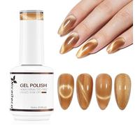 Nicedeco Esmalte Ojo Gato Semipermanente, Gel Ojo de Gato con Cambio de Color Magnético Meta-Cosmico Esmalte de Uñas de Gel Ojo de Gato para UV LED Nail Art Manicure Salon DIY- Vegano N297