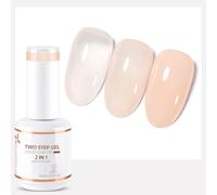 Nicedeco Esmaltes Semipermanentes Para Uñas 2 In 1 Jelly Gel Nail Polish DIY Nail Art Gel Deatina De Alto Brillo Con Capa Base En Un Solo Paso UV/LED Soak Off 1X10ML - 006