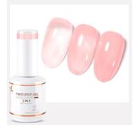 Nicedeco Esmaltes Semipermanentes Para Uñas 2 In 1 Jelly Gel Nail Polish DIY Nail Art Gel Deatina De Alto Brillo Con Capa Base En Un Solo Paso UV/LED Soak Off 1X10ML - 003