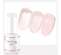 Nicedeco Esmaltes Semipermanentes Para Uñas 2 In 1 Jelly Gel Nail Polish DIY Nail Art Gel Deatina De Alto Brillo Con Capa Base En Un Solo Paso UV/LED Soak Off 1X10ML - 012
