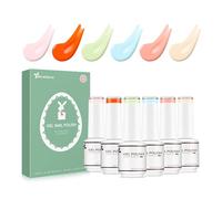 Nicedeco Esmaltes Semipermanentes Para Uñas Sin crueldad UV/LED Soak-Off Colores Vibrantes y Duraderos Vegano 6 x 8ML SET 21