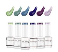 Nicedeco Esmaltes Semipermanentes Para Uñas Sin crueldad UV/LED Soak-Off Colores Vibrantes y Duraderos Vegano 6 x 8ML SET 12